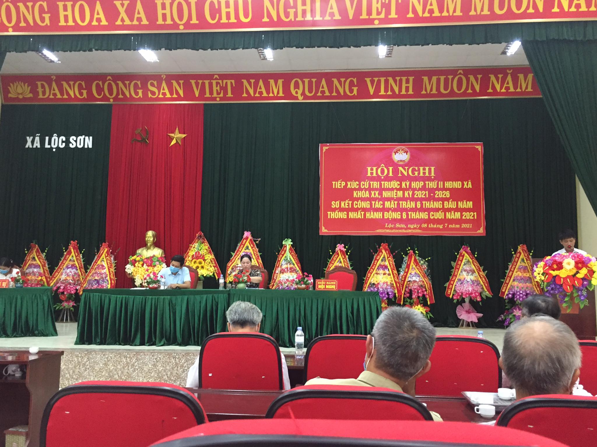 Xã Lộc Sơn tổ chức hội nghị tiếp xúc cử tri trước Kỳ họp thứ 2 với đại biểu HĐND xã khóa XX, nhiệm kỳ 2021 - 2026